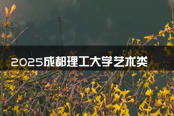 2025成都理工大学艺术类各省各专业录取分数线汇总