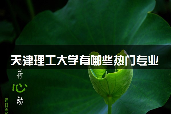 天津理工大学有哪些热门专业 推荐的王牌专业
