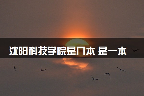 沈阳科技学院是几本 是一本还是二本大学