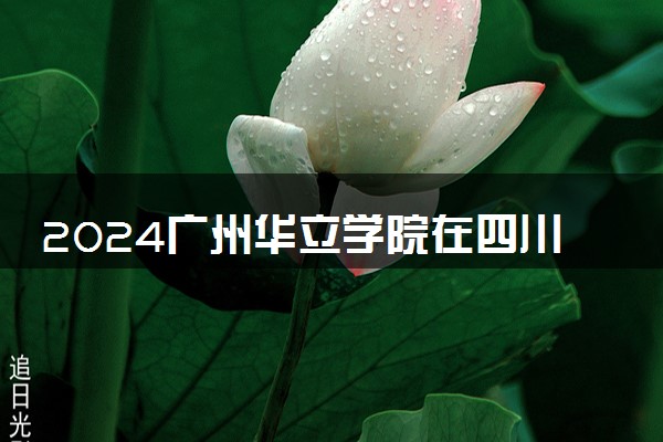 2024广州华立学院在四川录取分数线 各专业分数及位次