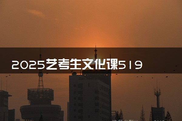 2025艺考生文化课519分能上中南财经政法大学吗