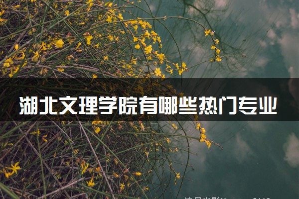 湖北文理学院有哪些热门专业 推荐的王牌专业