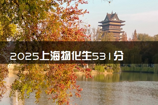 2025上海物化生531分左右能上什么大学 可以报考的院校名单