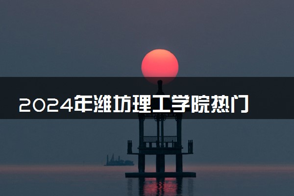2024年潍坊理工学院热门专业全国排名 有哪些专业比较好