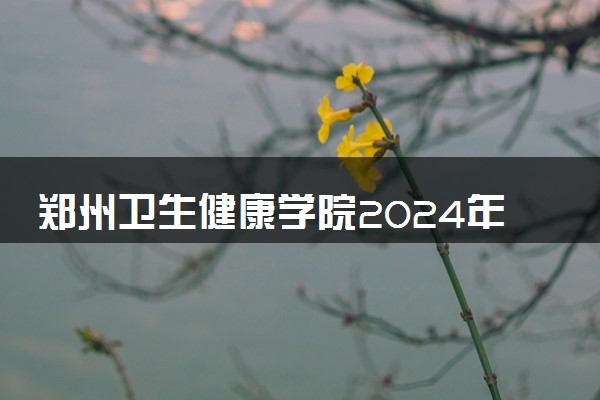 郑州卫生健康学院2024年各省录取分数线 多少分能考上