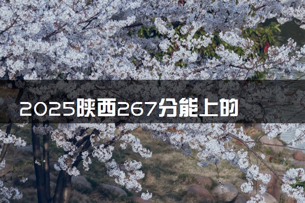 2025陕西267分能上的大学有哪些 可以报考院校名单
