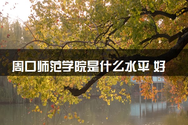 周口师范学院是什么水平 好不好考