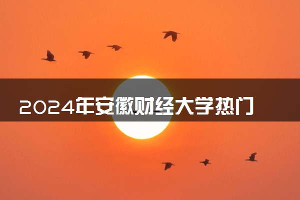 2024年安徽财经大学热门专业全国排名 有哪些专业比较好