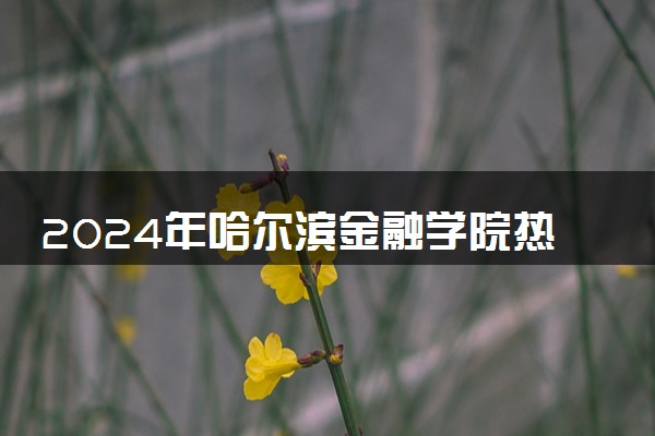 2024年哈尔滨金融学院热门专业全国排名 有哪些专业比较好