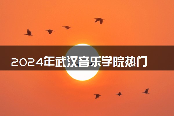 2024年武汉音乐学院热门专业全国排名 有哪些专业比较好