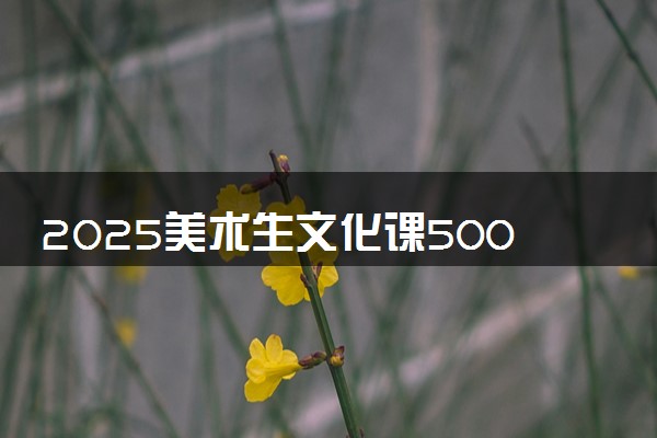 2025美术生文化课500分能上哈尔滨商业大学吗