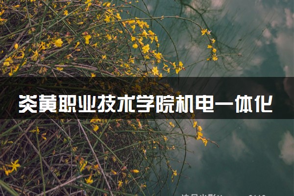 炎黄职业技术学院机电一体化技术（工程机械控制）专业怎么样 录取分数线多少
