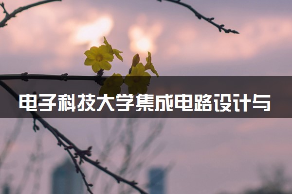 电子科技大学集成电路设计与集成系统专业怎么样 录取分数线多少