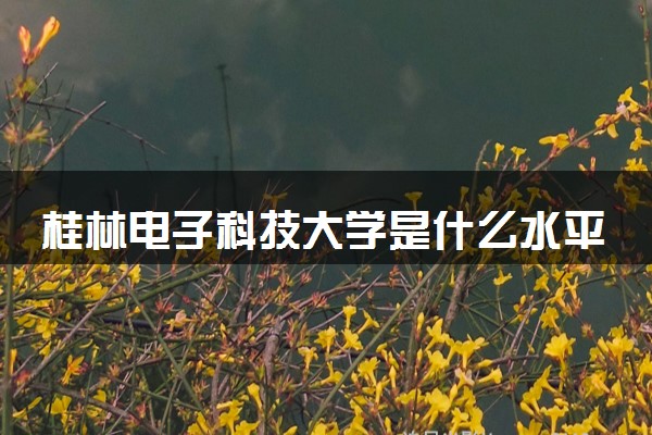 桂林电子科技大学是什么水平 好不好考