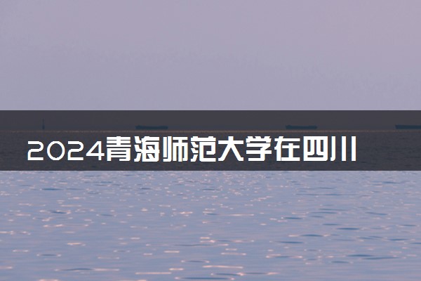 2024青海师范大学在四川录取分数线 各专业分数及位次