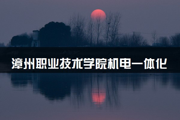 漳州职业技术学院机电一体化技术专业怎么样 录取分数线多少