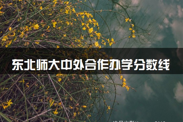 东北师大中外合作办学分数线高吗 就业率如何