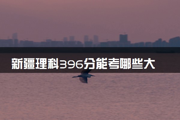 新疆理科396分能考哪些大学 2025考生稳上的大学名单