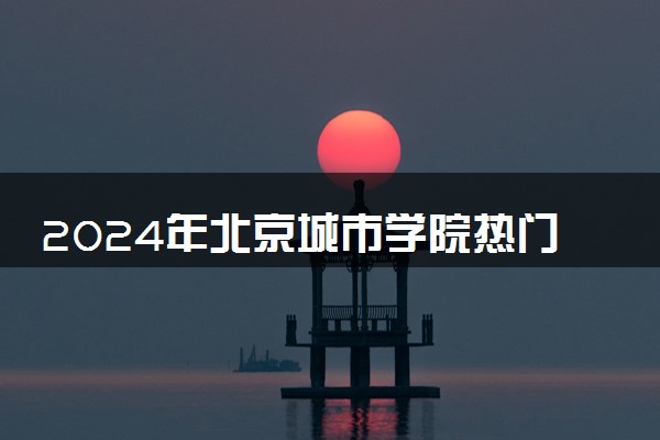 2024年北京城市学院热门专业全国排名 有哪些专业比较好