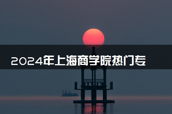 2024年上海商学院热门专业全国排名 有哪些专业比较好