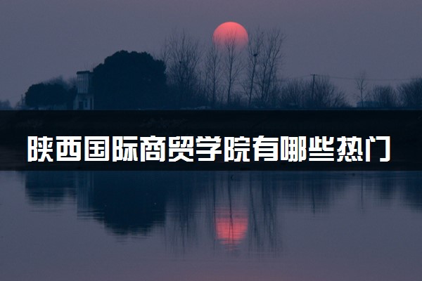 陕西国际商贸学院有哪些热门专业 推荐的王牌专业