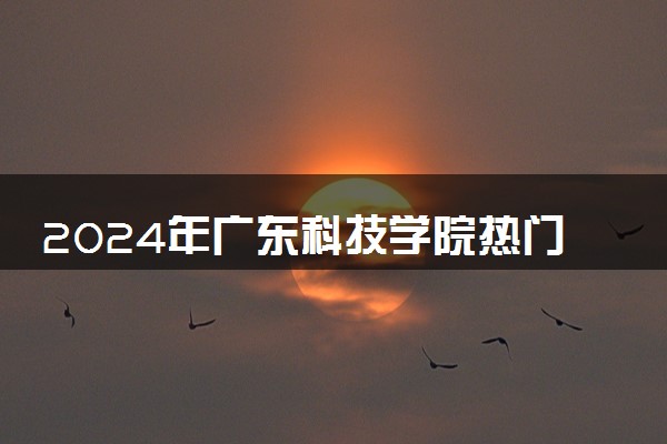 2024年广东科技学院热门专业全国排名 有哪些专业比较好