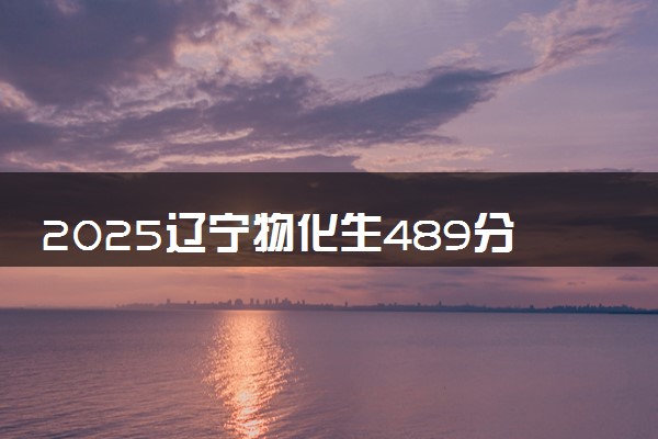 2025辽宁物化生489分左右能上什么大学 可以报考的院校名单