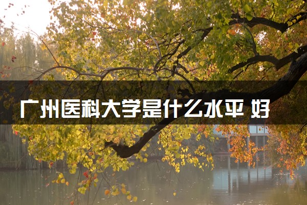 广州医科大学是什么水平 好不好考