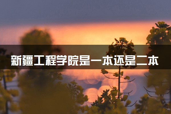 新疆工程学院是一本还是二本 算好大学吗