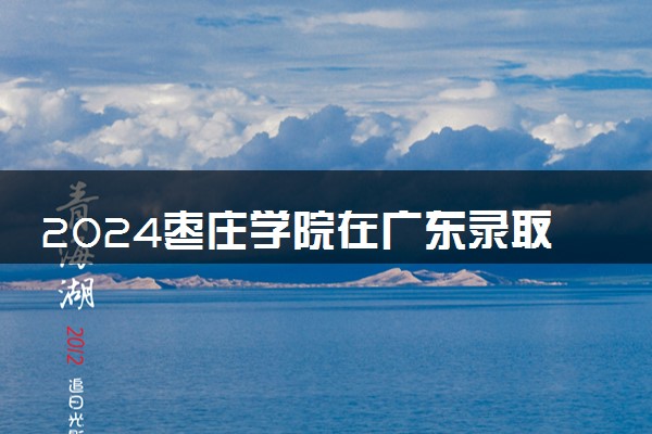 2024枣庄学院在广东录取分数线 各专业分数及位次