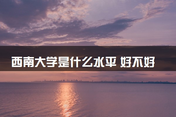 西南大学是什么水平 好不好考