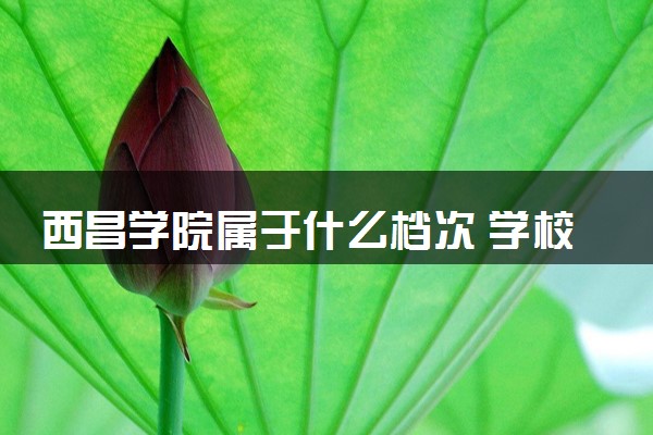 西昌学院属于什么档次 学校好不好