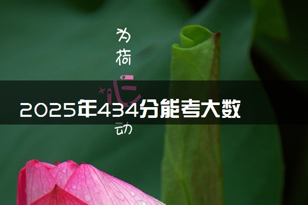 2025年434分能考大数据与会计专业吗 434分大数据与会计专业大学推荐