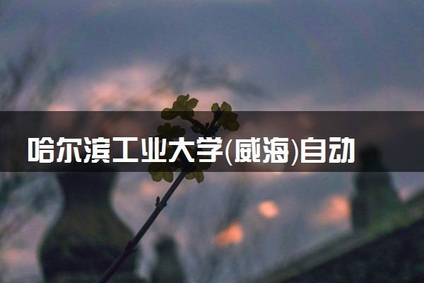 哈尔滨工业大学（威海）自动化专业怎么样 录取分数线多少