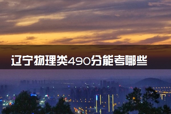 辽宁物理类490分能考哪些大学 2025考生稳上的大学名单
