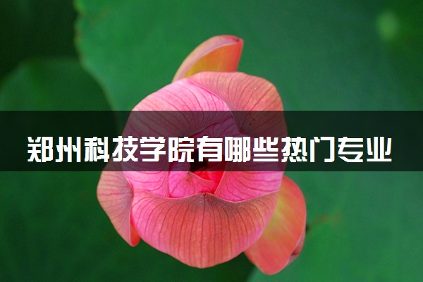 郑州科技学院有哪些热门专业 推荐的王牌专业