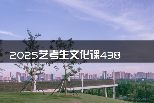 2025艺考生文化课438分能上兰州理工大学吗