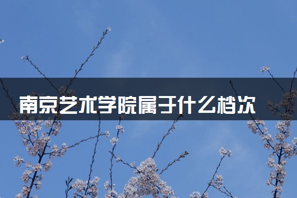 南京艺术学院属于什么档次 学校好不好