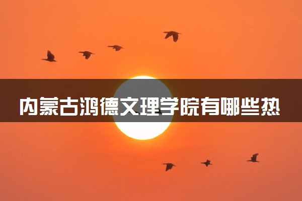 内蒙古鸿德文理学院有哪些热门专业 推荐的王牌专业
