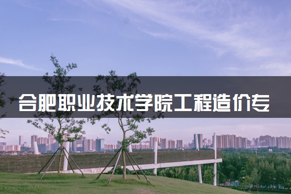 合肥职业技术学院工程造价专业怎么样 录取分数线多少