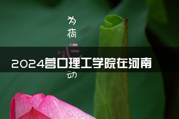 2024营口理工学院在河南录取分数线 各专业分数及位次