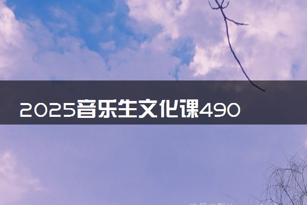 2025音乐生文化课490分能上西南大学吗