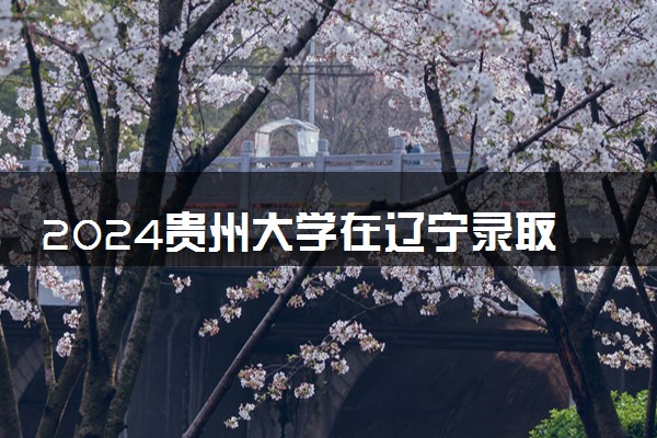2024贵州大学在辽宁录取分数线 各专业分数及位次