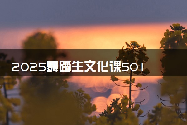 2025舞蹈生文化课501分能上福建理工大学吗
