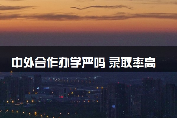 中外合作办学严吗 录取率高吗