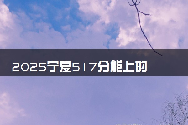 2025宁夏517分能上的大学有哪些 可以报考院校名单