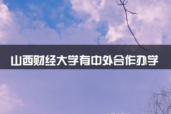 山西财经大学有中外合作办学吗 录取分数线是多少