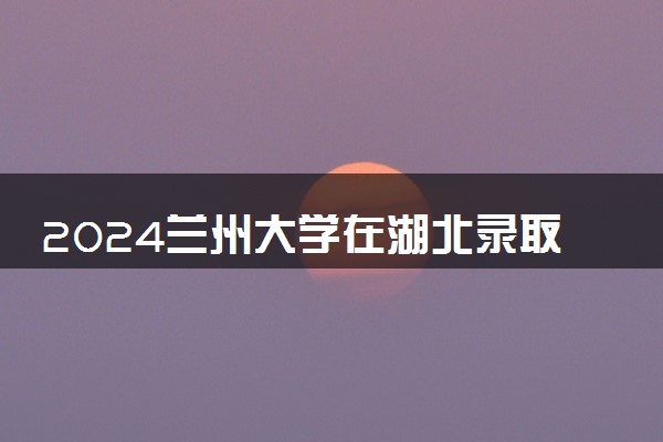 2024兰州大学在湖北录取分数线 各专业分数及位次