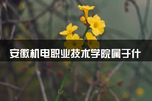 安徽机电职业技术学院属于什么档次 学校好不好