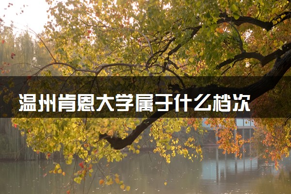温州肯恩大学属于什么档次 学校好不好